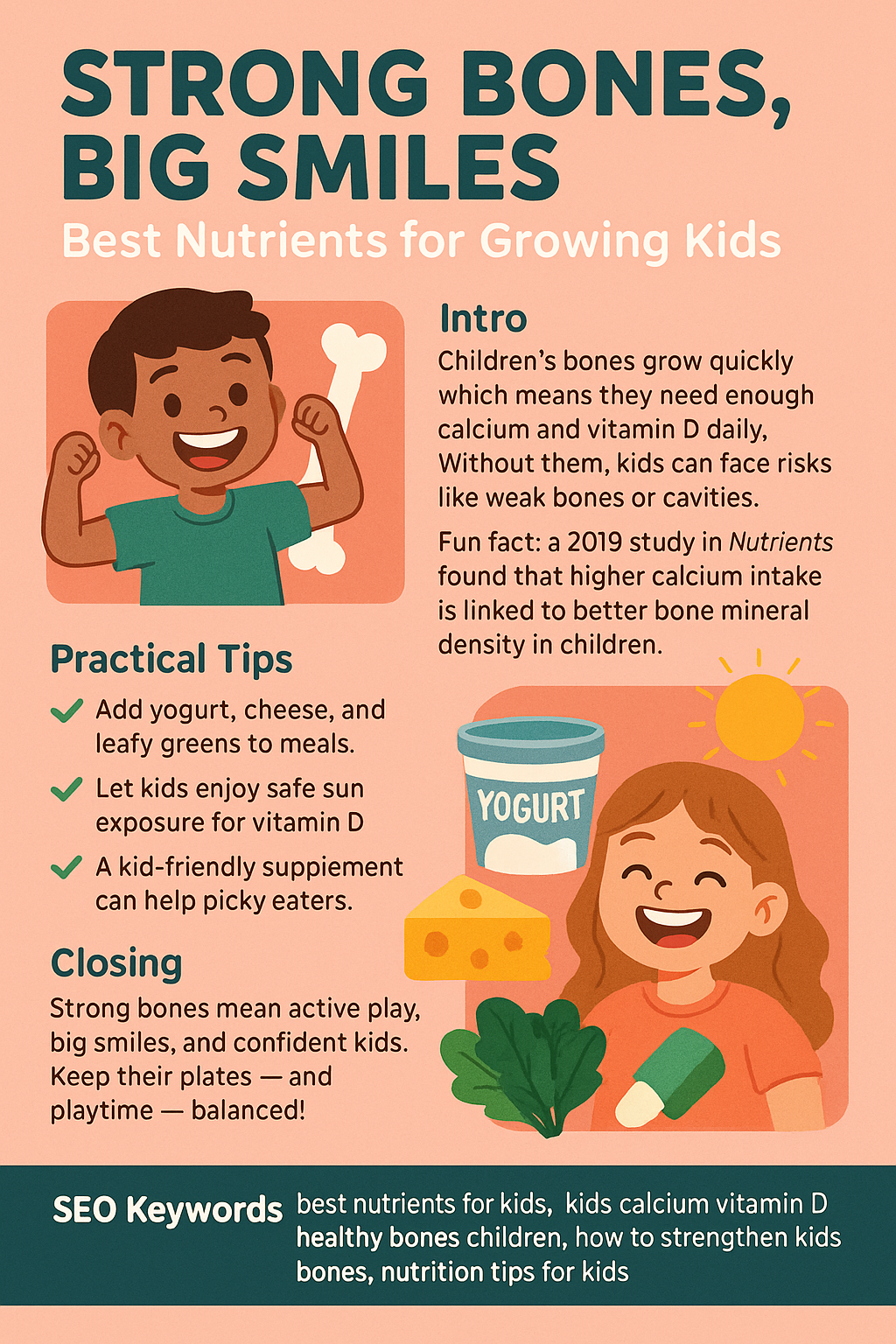 “Strong Bones, Big Smiles: Best Nutrients for Growing Kids”