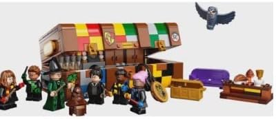 LEGO Harry Potter Hogwarts Magical Trunk, Luggage Set, Building Toy Idea for Kids, Customizable Toy, Girls & Boys with Movie Minifigures and House Colors, 76399