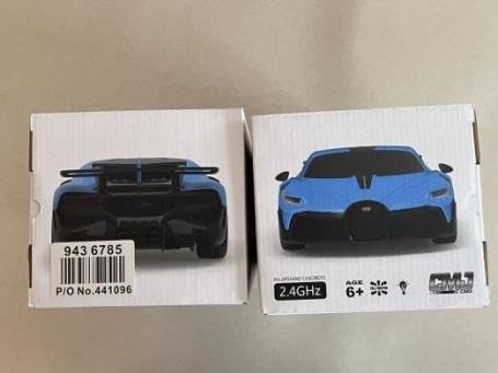 CMJ RC Cars Bugatti Divo Blue Remote Control Radio Car 1:24 Officially Licensed 1:24 Scale Working Lights 2.4Ghz