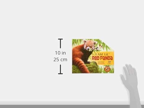 Madd Capp Puzzles Jr. - I AM Lil’ Red Panda - 100 Pieces - Animal Shaped Jigsaw Puzzle