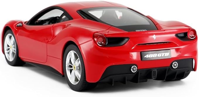 PowerTRC Officially Licensed Ferrari RC Car, 1:14 Ferrari 488 GTB Remote Control Car Electric Sport Racing Car Model Vehicle, Red RC Car Series for Adults, Boys Age 8-12 Years Gift Idea