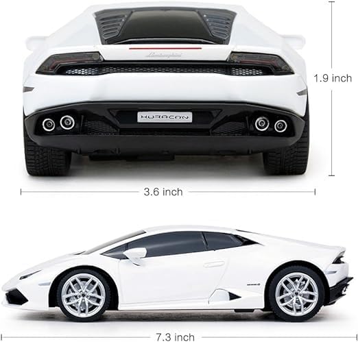 PowerTRC Remote Control Car Electric Licensed Lambo Huracan with 2.4Ghz | 1:24 Scale Radio RC Super Sport Racing Hobby Model Toy for Boys, Girls, and Adults | Perfect Birthday Idea Gift