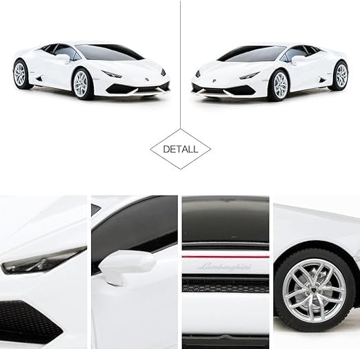 PowerTRC Remote Control Car Electric Licensed Lambo Huracan with 2.4Ghz | 1:24 Scale Radio RC Super Sport Racing Hobby Model Toy for Boys, Girls, and Adults | Perfect Birthday Idea Gift