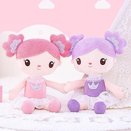 Gloveleya Baby Doll Girls Gifts Plush Candy Princess Dolls Purple 14" with Gift Bag