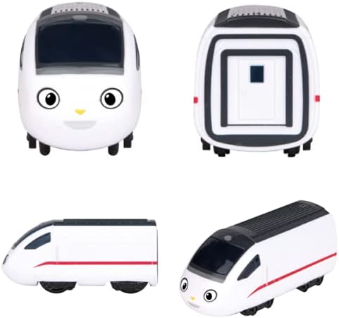 Pull Back Car Train Toy - Titipo and Friends 3 Vehicles Set Christmas Birthday Gifts for Kids and Toddlers Boys and Girls 3 Years and Up (No. 2 Loco, Eric, Xingxing)