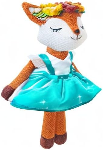 Fox Stuffed Animal,Fox Plush Toys,Stuffed Animals for Girls,Soft Ballerina Doll Animal Toy, Christmas Birthday Gifts for Baby Kids Girls(Orange)