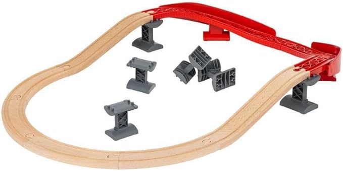BRIO Ascending Curves Track Pack - Expertly Crafted Railway Expansion | FSC-Certified Beech Wood | Enhances Motor Skills | Perfect for Kids Aged 3+