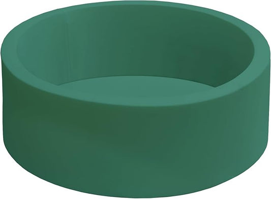 Baby Ball Pit 35.4" Soft Round Memory Foam Ball Pits NOT Included Balls Indoor Outdoor Playpen for Babies Toddlers Kids Great Gift for Girls Boys, Dark Green