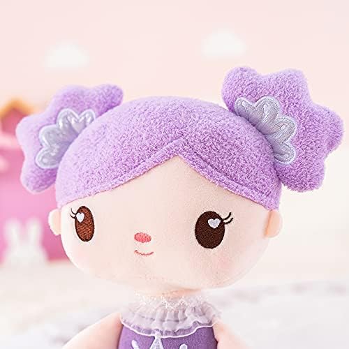 Gloveleya Baby Doll Girls Gifts Plush Candy Princess Dolls Purple 14" with Gift Bag