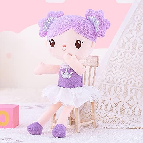 Gloveleya Baby Doll Girls Gifts Plush Candy Princess Dolls Purple 14" with Gift Bag
