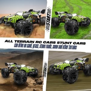 RC Car, 1:20 Scale High-Speed Off-Road Monster Truck, 4WD 20 KM/H, 2.4GHz Remote Control, Rechargeable