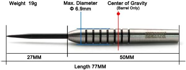 CUESOUL Tungsten Steel Tip Darts- Precise Barrels 18 19 21 24 Grams