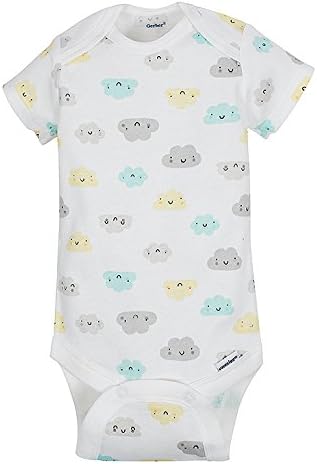Gerber Baby Girls' 5-Pack Short Sleeve Variety Onesies Bodysuits