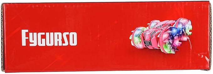 4WD Waterproof RC Car, 2.4 GHz Amphibious Remote Control Car Remote Control Boat for Kids, 360°Rotation RC Truck Stunt Cars with LED Lights, Boys Girls Gifts All Terrain Water Beach Pool Toy