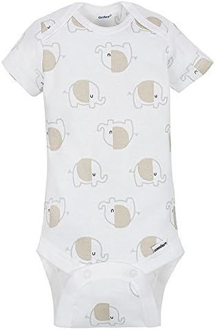 Gerber Baby Girls' 5-Pack Short Sleeve Variety Onesies Bodysuits