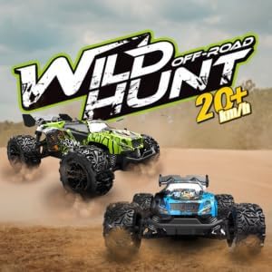 RC Car, 1:20 Scale High-Speed Off-Road Monster Truck, 4WD 20 KM/H, 2.4GHz Remote Control, Rechargeable