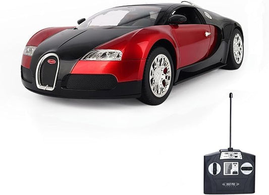 Vinie Remote Control Car for Boys, RC Cars Bugatti Veyron, 1:24 Scale Officially Licensed Kids Toys, Drift Car with Cool Led Lights, 4 5 6 7 8 9 10 11 12 Year Old Boy Birthday Gift (Red)