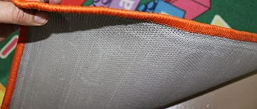 Kids Rug Building Bridges Area Rug 5'x7' (Approx : 4'11" X 6' 10") Non Slip Gel Backing