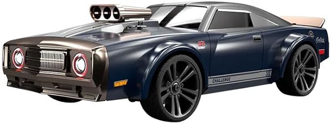 RC Drift Car 1/16 Scale 38KM/H Fast 4WD RC Car 2.4Ghz with 6 Modes of Light 2Pcs Rechargeable Batteries Racing for Boys and Adults Gift