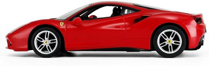 PowerTRC Officially Licensed Ferrari RC Car, 1:14 Ferrari 488 GTB Remote Control Car Electric Sport Racing Car Model Vehicle, Red RC Car Series for Adults, Boys Age 8-12 Years Gift Idea