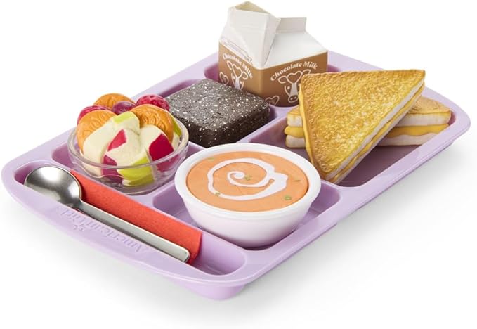 American Girl Truly Me 18-inch Doll Hungry for Hot Lunch Playset with Sandwich, Soup, Fruit, and Brownie, For Ages 6+