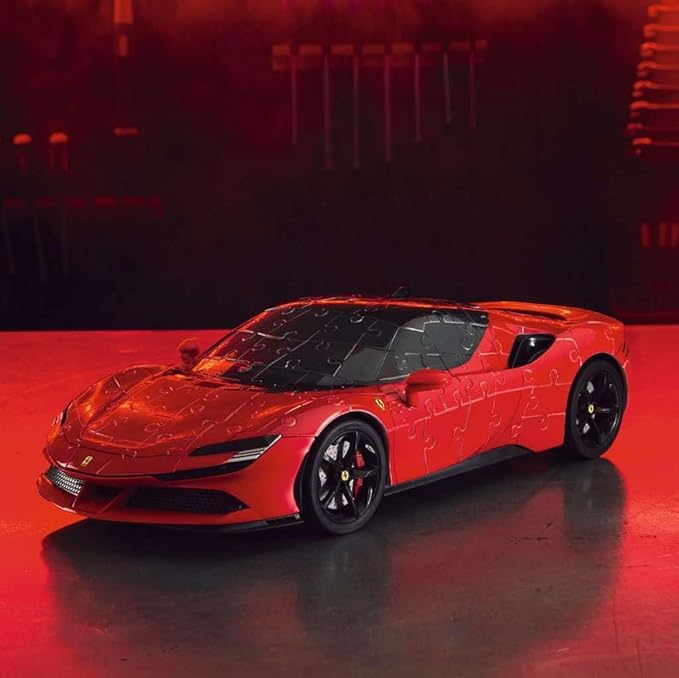 Ravensburger Ferrari SF90 Stradale 108 Piece 3D Jigsaw Puzzle for Adults and Kids - 11576 - Great Gift for Any Birthday, Holiday, or Special Occasion