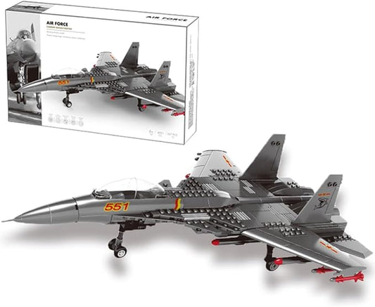 Carrier-Based Aircraft Military Fighter Air Force Building Block Set,WW2 Military Airplanes Model,Aircraft Plane Brick Building Set Toy Gifts for Kids and Adults,285PCS