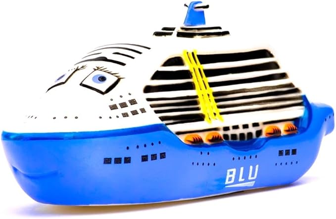 ITTY Bitty Boats - Educational Bath Toy for Toddlers 1-5, Bath Toy for Kids Ages 1-5, Pool Toy for Toddlers 1-5, Learning Toy for Toddler Girls and Boys (Cruise Ship (Blue))