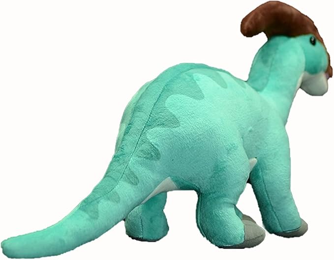 Tiny Heart Simulation Parasaurolophus Plush Toy, 15 Inch Parasaurolophus Dragon Stuffed Animals Realistic Doll Home Decor Collectibles Soft for Kids Boys