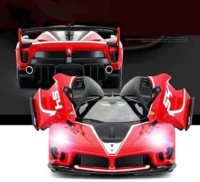 Officially Licensed Remote Control Cars Ferrari 1:14 Sport Racing Hobby Toy Car RC Car Model Vehicle Gift for Toddlers Boys and Girls (79200-RED, 1:14)