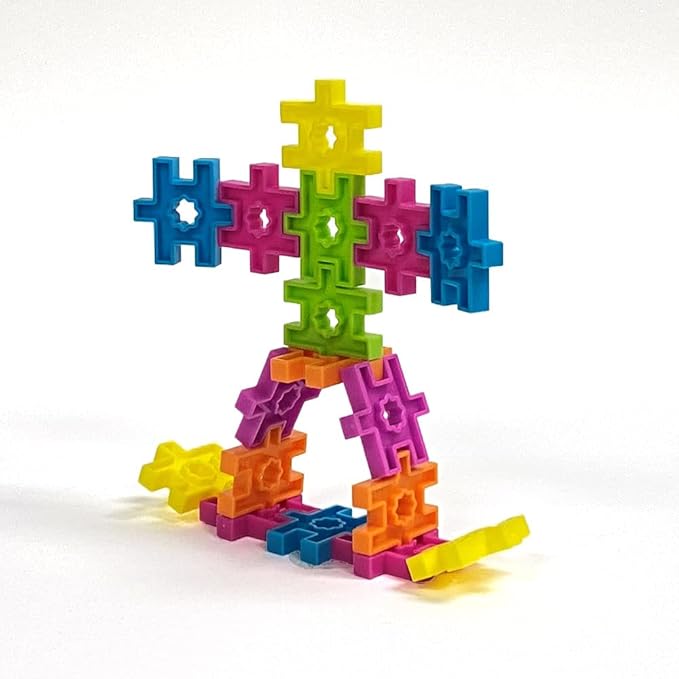 KADU DA Brights 28 Piece Set - STEM/STEAM Building + Construction Toy, for Open + Imaginative Play