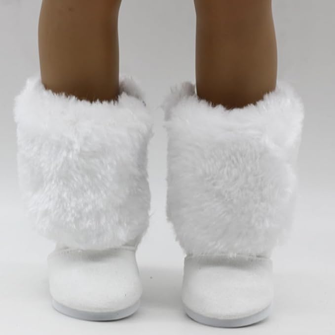 10 Pairs of 18 Inch Doll Shoes, BOSOIRSOU 2.75in Boots Dance Shoes Sandals Casual Shoes Canvas Shoes Fit for 18" American Girl Doll Accessories