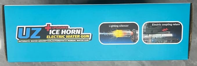 Electric Water Gun for Kids & Adults 800CC High Capacity 32FT Long Range Dual-Mode Squirt Gun Auto-Refill System for Pool, Beach Outdoor Summer Water Guns Gift Play(Black)