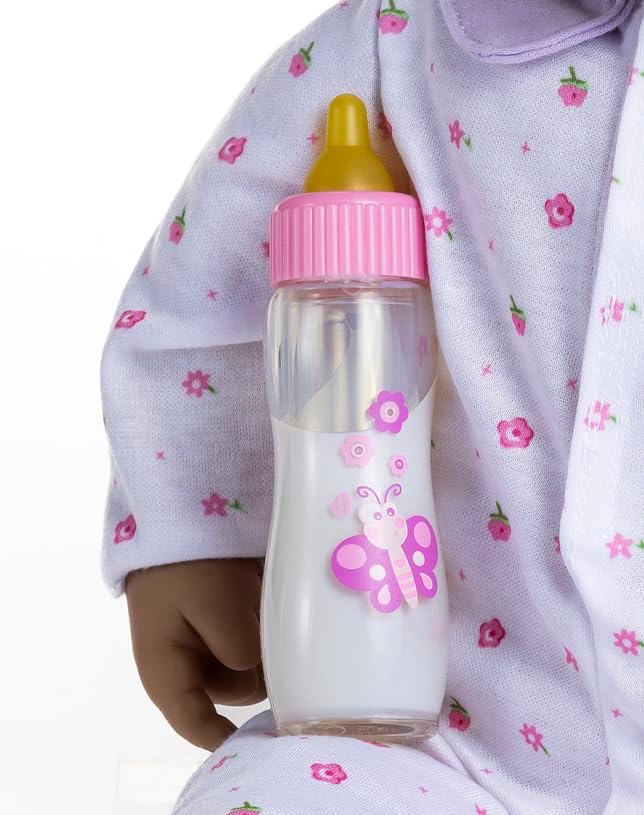 JC Toys - La Baby - Hispanic 20-inch Large Soft Body Baby Doll - Washable - Removable Purple Outfit with Hat and Pacifier - For Children 2 Years and up