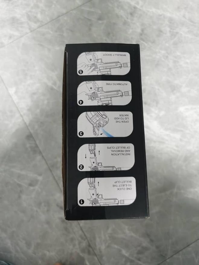 Electric Water Gun, Water Guns for Adults and Kids, Automatic High Power 500ml Squirt Guns, Long Range Water Gun Summer Water Toys for Boys Girls Pool Party Beach Outdoor Grey