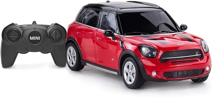 RASTAR BMW 1:24 RC Cars Remote Control Mini Cooper Countryman Model Car Toy Mini Cooper Car for Kids, Red