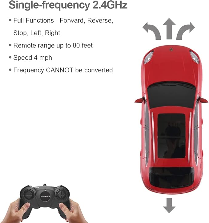 RASTAR 1:24 Porsche Macan Turbo RC Toy Car, Remote Control Car, Gifts for Kids