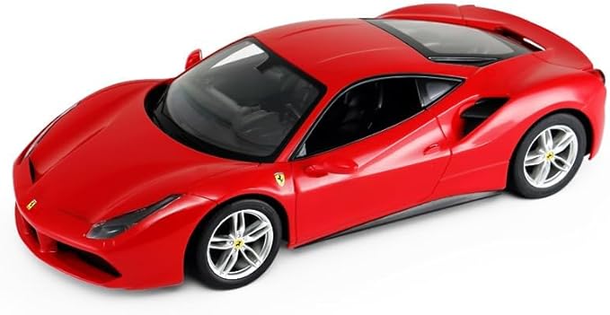 PowerTRC Officially Licensed Ferrari RC Car, 1:14 Ferrari 488 GTB Remote Control Car Electric Sport Racing Car Model Vehicle, Red RC Car Series for Adults, Boys Age 8-12 Years Gift Idea