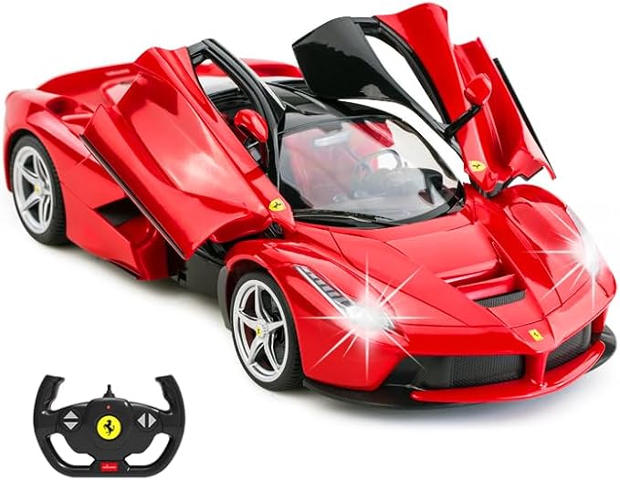 Official Licensed Ferrari RC Car, Remote Control 1:14 Ferrari LaFerrari Electric Sport Racing Toy Car Model Vehicle, 2.4 Ghz Licensed Car Series for Boys Adults Kids RC Cars for Boys Age 8-12 Red