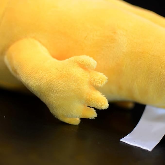 Tiny Heart Axolotl Plush, Axolotl Stuffed Animal, Lifelike Cute Yellow Axolotl Plush Toy, Gifts for Kids, Girls for Gifts 20 Inches Long(Yellow)