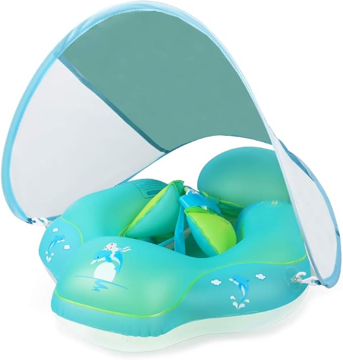 Swimming Ring with Adjustable Seat Pocket,Baby Swimming Pool Floats,Removable Floating Ball,New Upgrade Baby Swim Ring for Ages 6-36 Months Infant Toddler