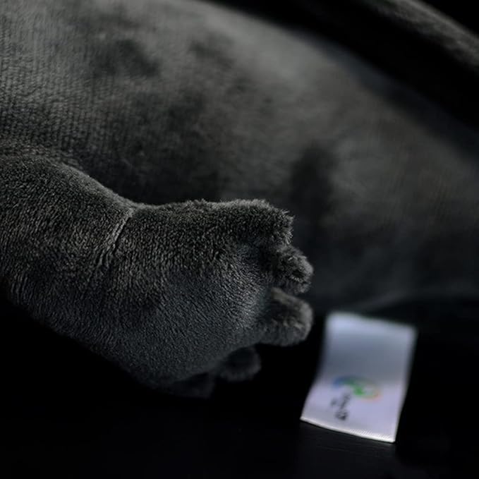 Tiny Heart Axolotl Plush, Axolotl Stuffed Animal, Lifelike Cute Grey Axolotl Plush Toy, Gifts for Kids, Girls for Gifts 20 Inches Long(Grey)