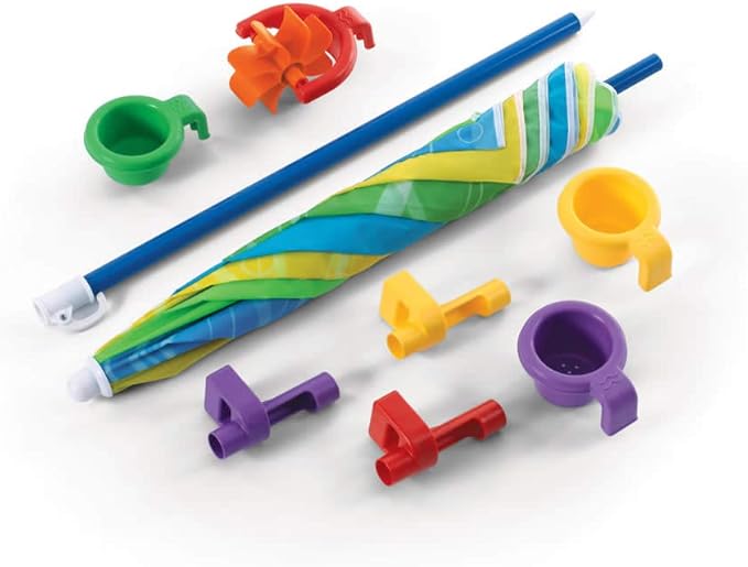 Step2 Play & Shade Pool, Kids Activity Pool with Umbrella, Summer Outdoor Toys, 7 Piece Toy Accessories, For Toddlers 2+ Years Old