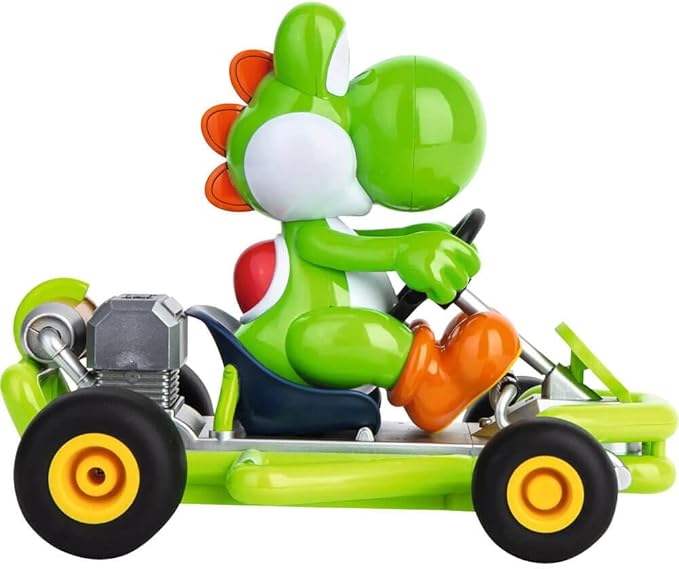 Carrera 200988 RC Official Licensed Mario Kart Pipe Kart Yoshi 1:18 Scale 2.4 GHz Remote Radio Control Car with Rechargeable LiFePO4 Battery - Kids Toys Boys/Girls