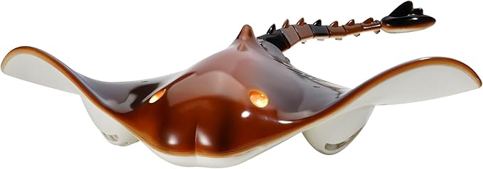 VEVOR Remote Control Manta Ray Toy, 2.4GHz High Simulation Robot RC Shark Stingray Fish Toys with Light, RC Boat Bathtub Summer Swimming Pool Toys for 6+ Year Old Boys and Girls