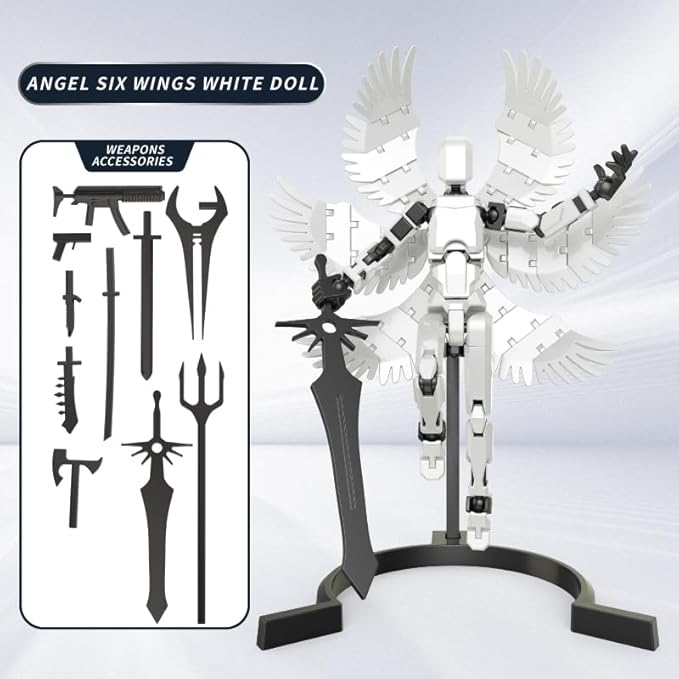 T13 Action Figure Set 5 Pack, Titan 13 Action Figure, Dummy 13 Action Figures, Nova 13 Robot Toy, 3D Printed Lucky T 13 Toy for 6-12 Years Old Kids, Grandson Birthday for Boys