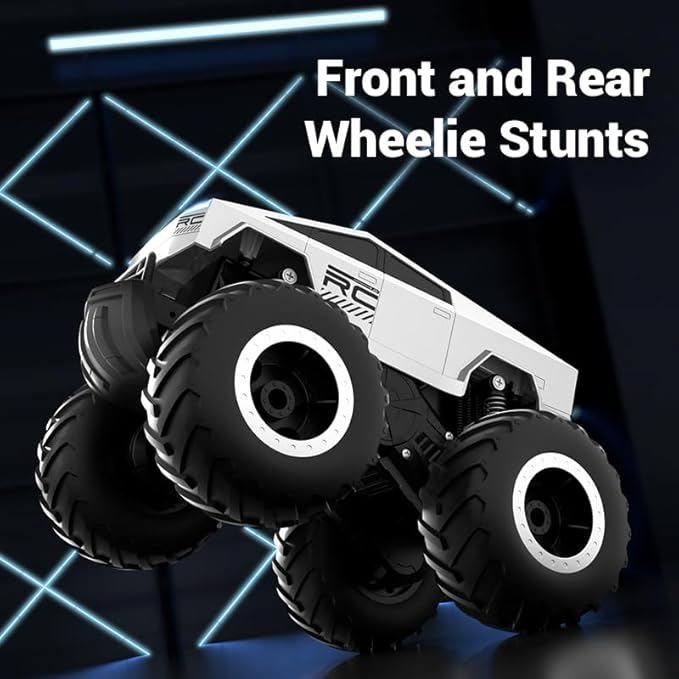 1:16 Scale 4WD Waterproof Cybertruck Remote Control Car - 2.4GHz All Terrain Off - Road Pick - up Truck for Hobby Enthusiasts (RC Cybertruck Standard)