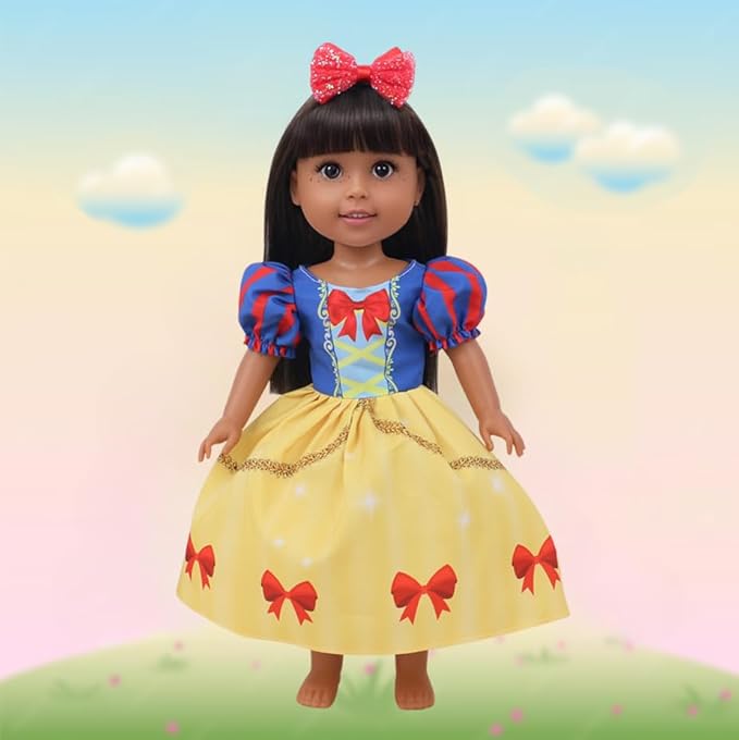 20 PCS Glitter American Girl Clothes, for 14" Baby Doll Clothes and Accessories (14 inch Doll Girl Clothes)