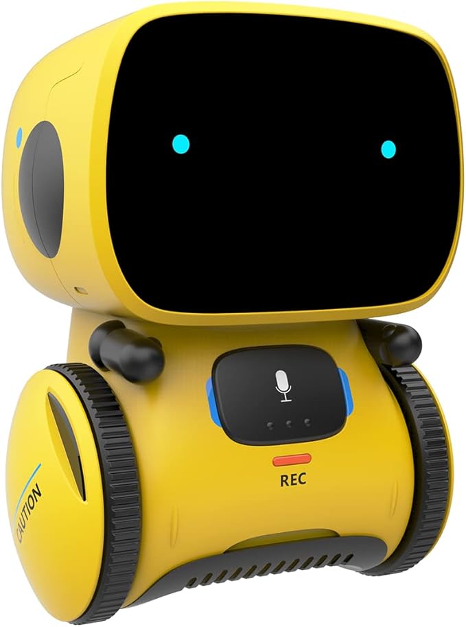98K Robot Toys for Boys and Girls, Voice Control and Touch Sensor Interactive Smart Talking Robots Intelligent Partner and Teacher with Singing, Dancing, Repeating, Toy Gifts for Kids Age 3 and Up