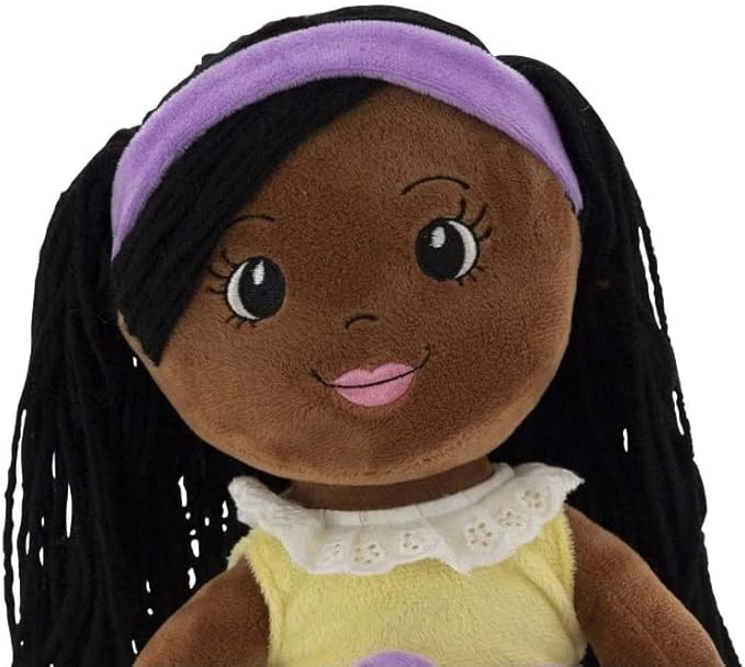 Plush Baby Doll - 18 Inch Rag Dolls for Girls, Infants, Toddlers, & Babies - Yarn Hair - Large Plushie Toys - Kaylie